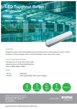 Technical Brochure – TPTUFF Series Weatherproof Batten