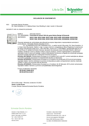 Declaratie de conformitate_SDD_Termostat camera_2023 RO