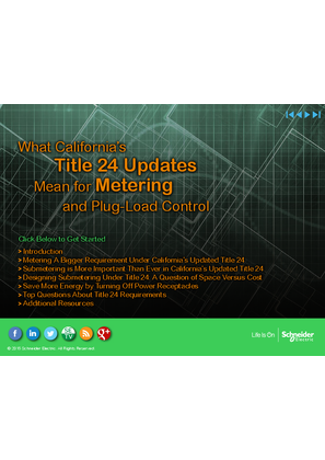 California Title 24 Updates for Metering and Plug-load Control Brochure