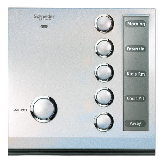 U106rwm001 Xpw Ezinstall Freelocate 5 Scene Switch 315mhz Pearl White Schneider Electric Global