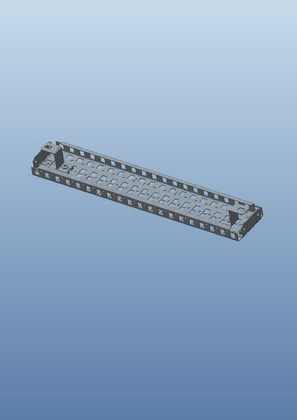 CAD Drawing - 3D STP Format - Spacial SF kit for adapting two-door enclosures - D = 600 mm