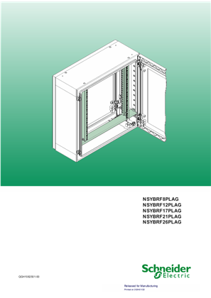 Instruction Sheet for 19" fixed chassis for PLA enclosures