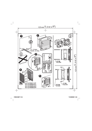 ClimaSys CV - Filterfan 85m3/h 230V IP54 - Instruction Sheet