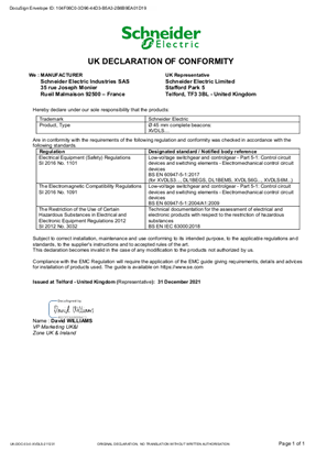Manufacturer UK DOC XVDLS