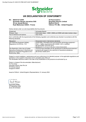 Manufacturer UK DOC SSM1 SSM2 SSM3