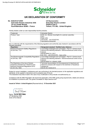 Manufacturer UK DOC XVU