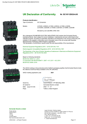 UKCA Declaration TeSysD_LC1D25-38&LC2D25-38_electronic