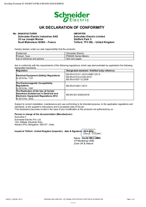 UK Declaration of Conformity