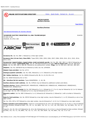 UL Certificate 164353, ABL7UPS, UES