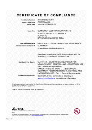 UL - PM5350 and PM5350P