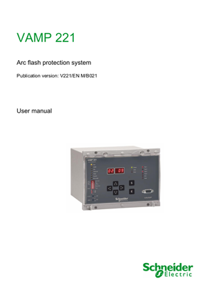 VAMP Arc Flash Protection System User Manuals