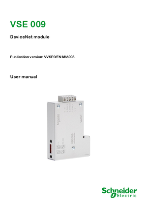 VSE 009 - DeviceNet module - User manual
