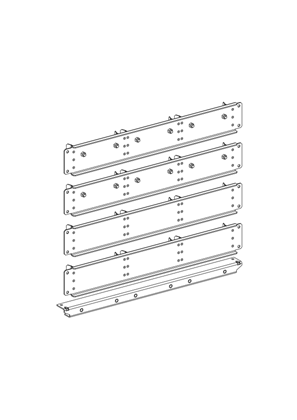 steel mounting kit, Altivar Process Modular, for Standard power module, cabinet integration, depth 950mm