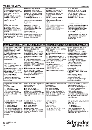 V0...V6, VN Switch disconnectors VARIO - Instruction sheet