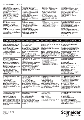 V V.0 - V V.4 VARIO - Instruction sheet