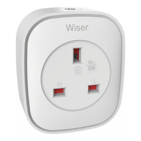 Smart plug, Wiser, UK, 230 V AC, 13 A, 3 kW