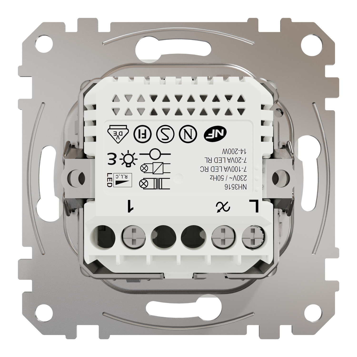 WDE002386 Dimmer, Exxact, tryck, universal, LED, RC 4200 VA RL 440