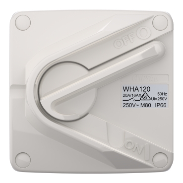 1-Gang Switch, WHA Format, 1 Pole, 20A - Image