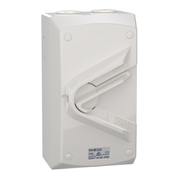 Weathershield, Switch, 1 Gang, 3 Pole, 20A, 500VAC, IP66