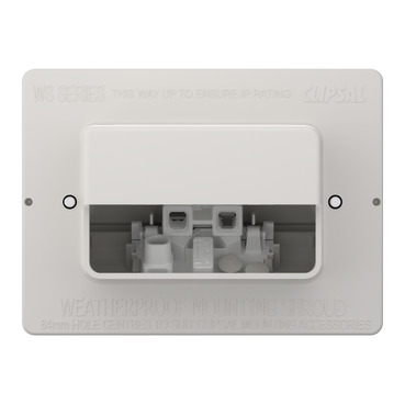 Single Switched Socket Outlet, Flush, 10A - Image