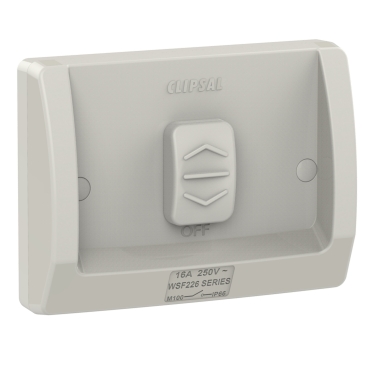 Weathershield, Switch, Flush, 1 Gang, 16AX, 250VAC, IP66