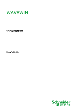 WAVEWIN, Manual (User Guide) WWIN/EN M/B11