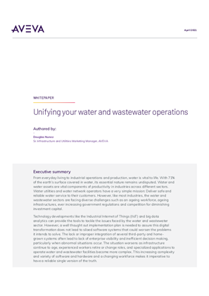 Unifying your water and wastewater operations