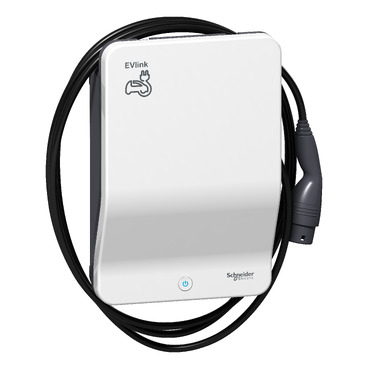 Evlink WallBox - 22 KW - T2 Attached Cable - Charging Station