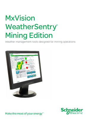 MxVision WeatherSentry Mining Brochure | Schneider Electric USA