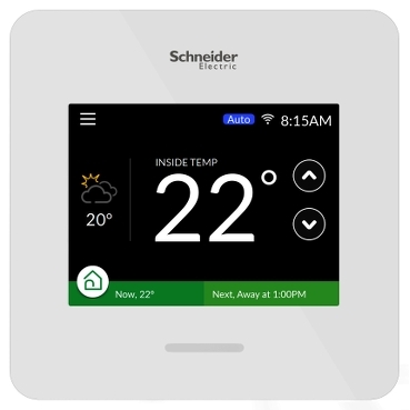 Wiser Air Schneider Electric Le thermostat intelligent Wiser Air, la solution de gestion énergétique résidentielle.
