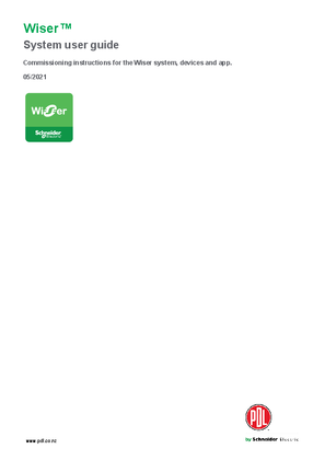 Wiser Pacific System User Guide PDL