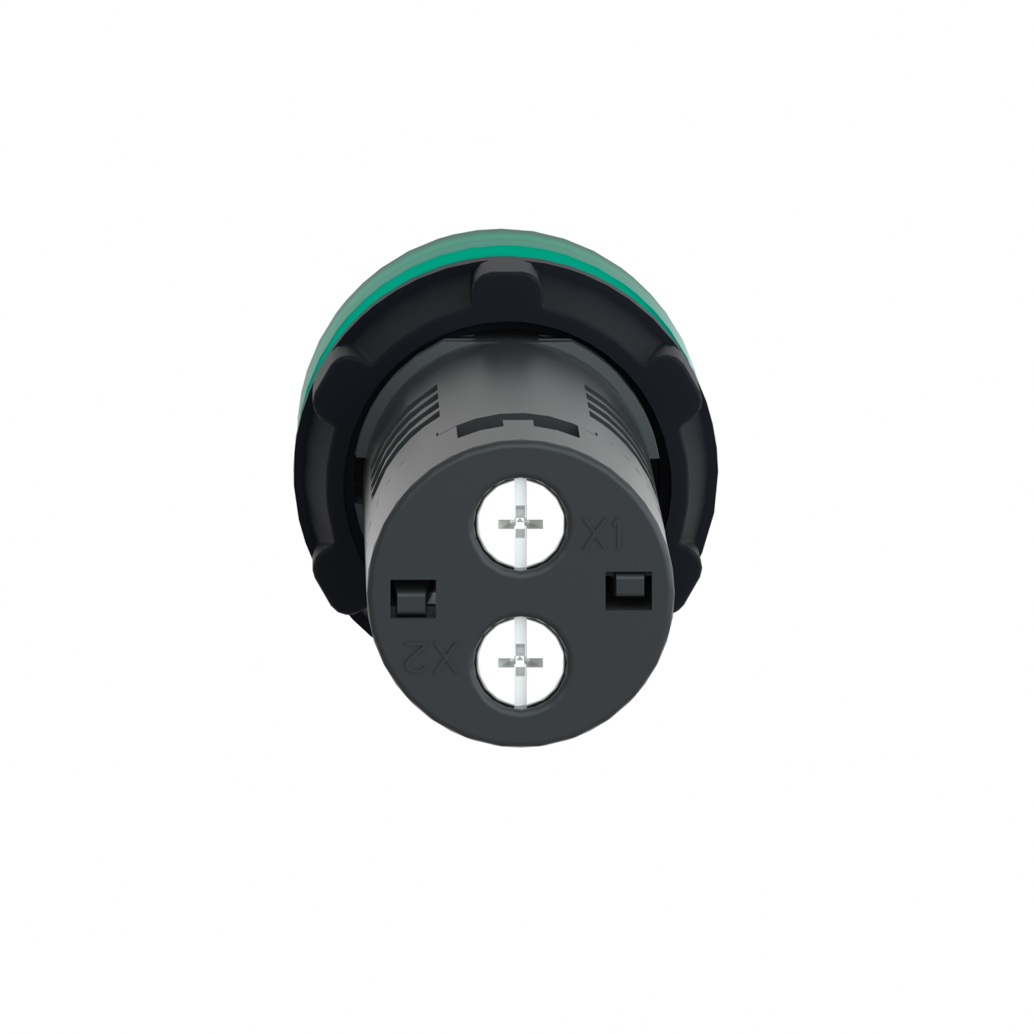 XB7EVM3LC Bouton poussoir lumineux Ø 22 - vert - integral LED - 220 V AC -  bornes à vis