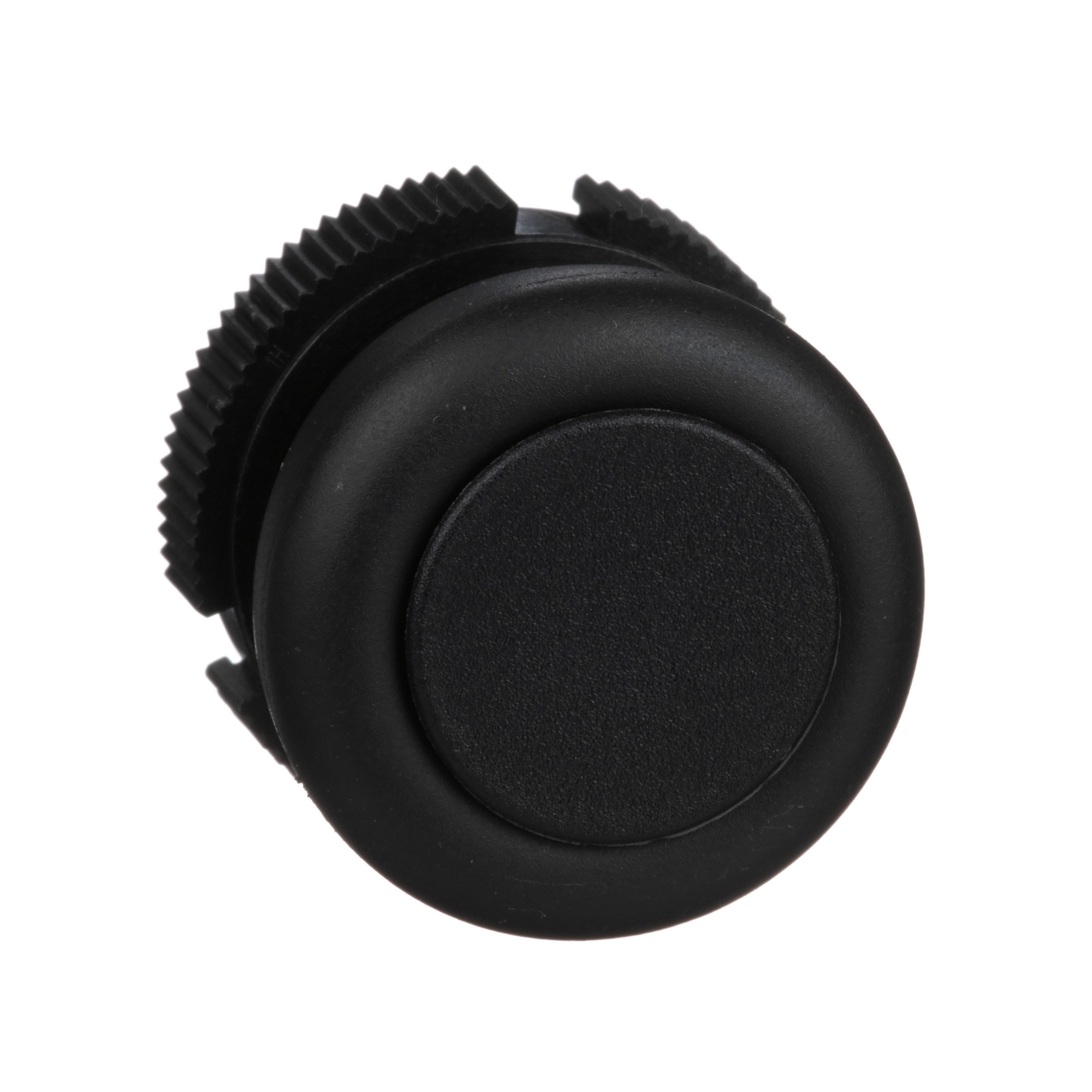 Push button head, Harmony XAC, plastic, black, booted, spring return