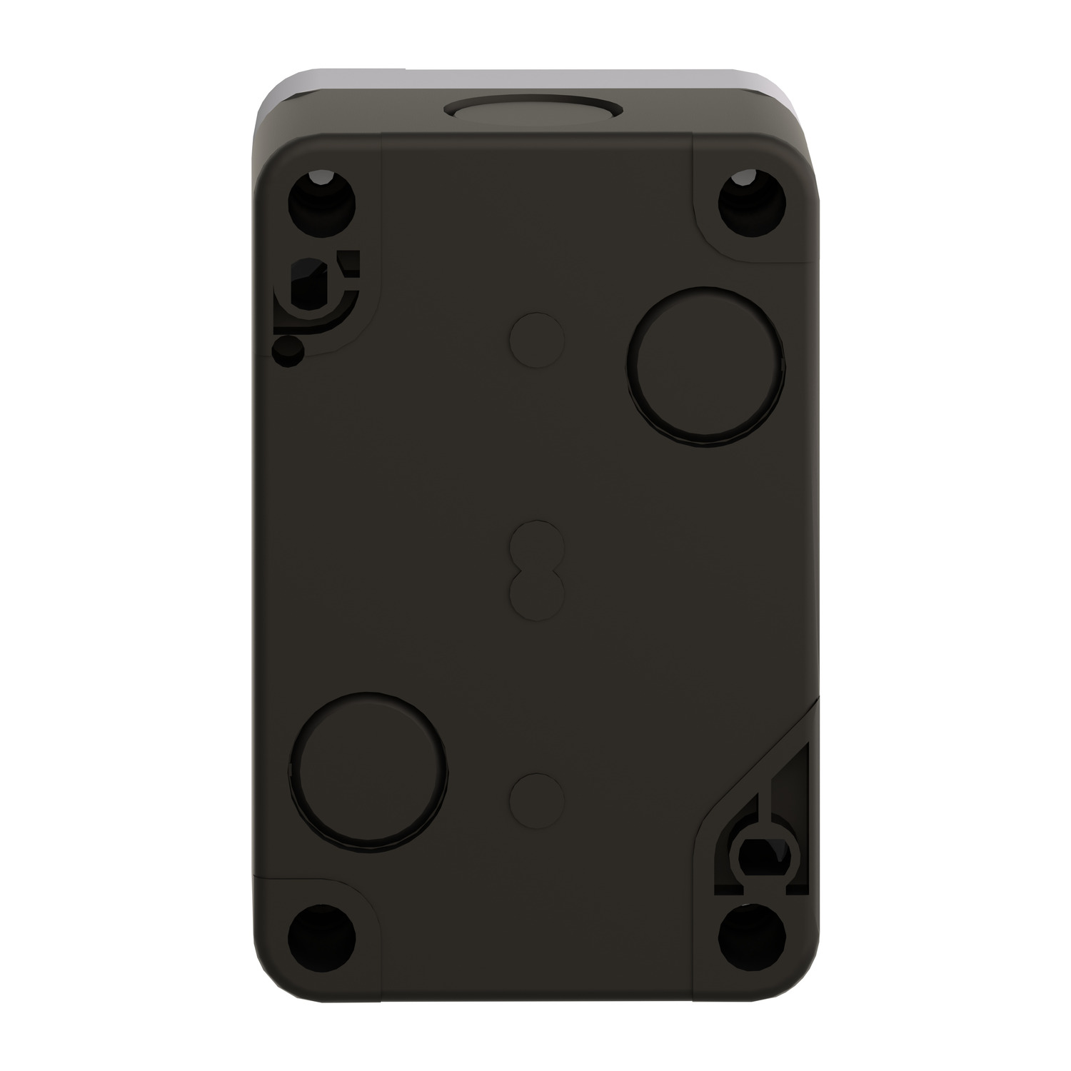 XALB02C - Botoeira plástica vazia Ø22mm para linha XA2, cinza, 2