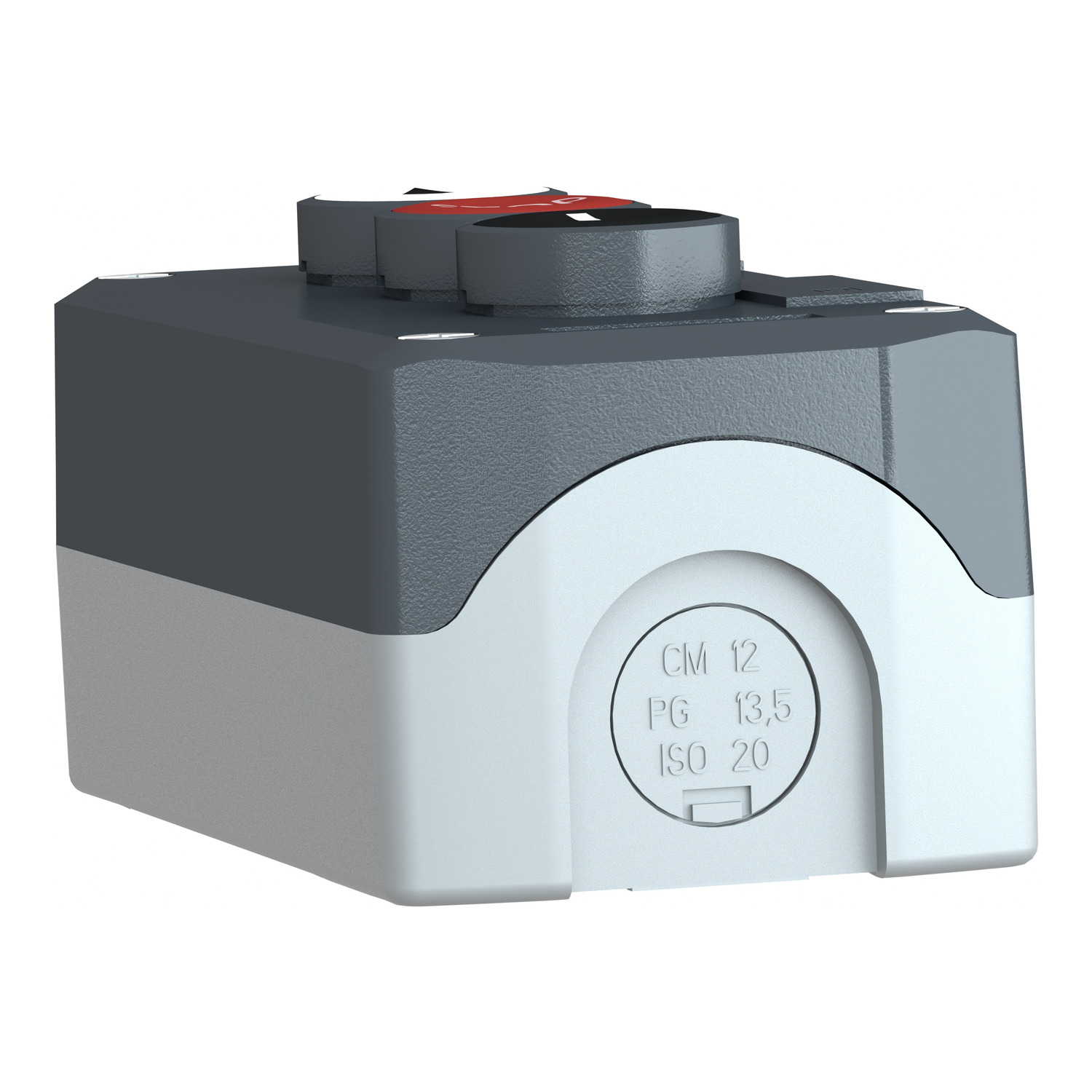 XALD326 - Harmony, Control station, plastic, dark grey, 1 white flush ...