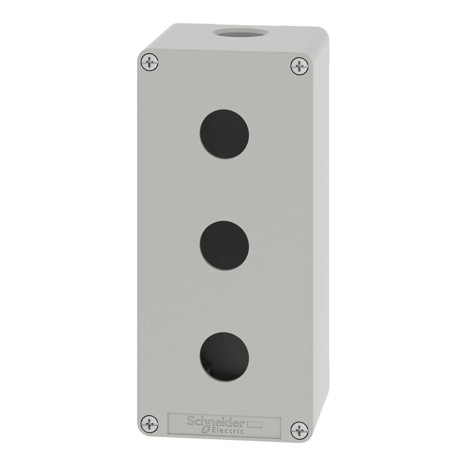 Push Button Switch Control Station Box 22mm 2 Button Hole Gray