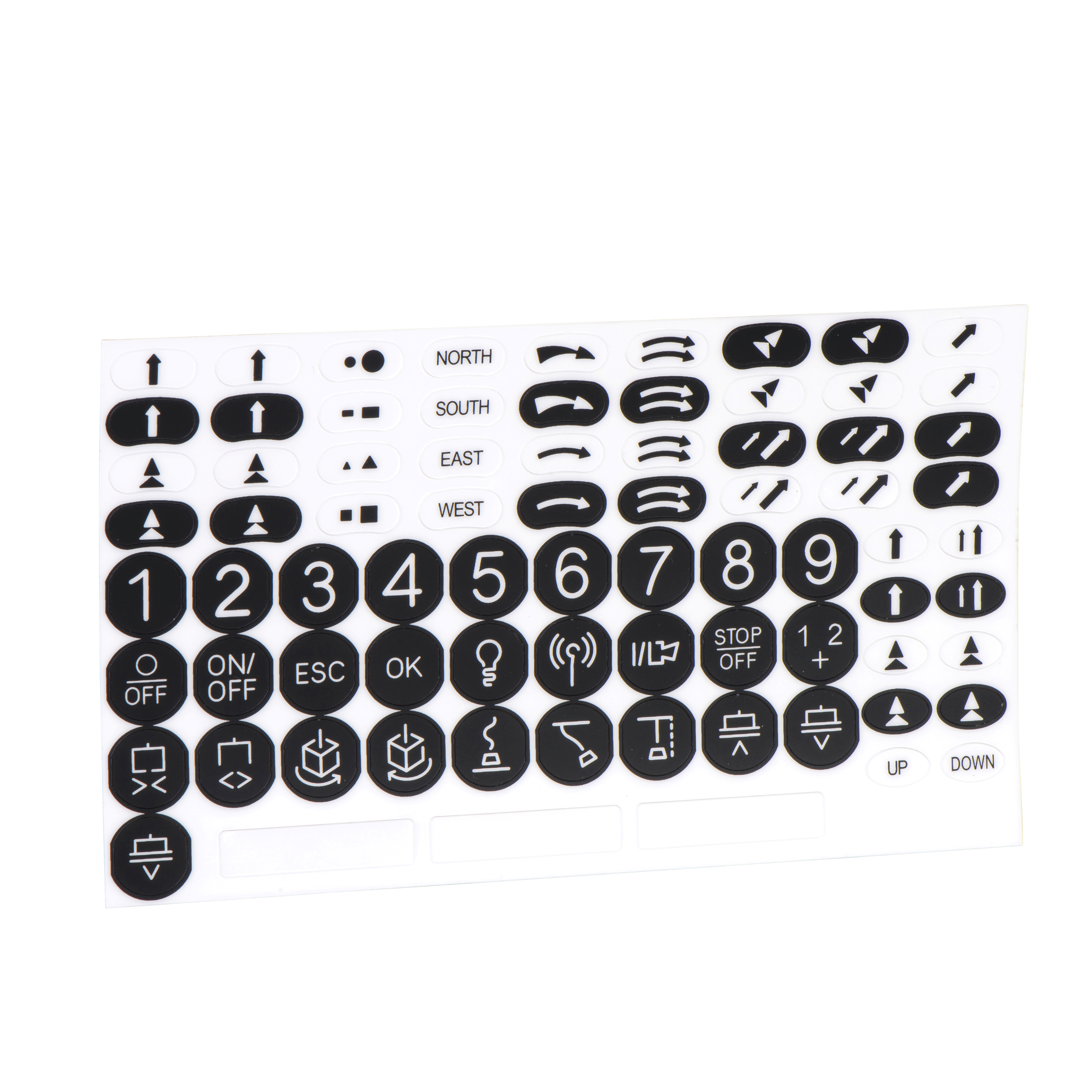 KIT OF ADH. LABELS B/W REMOTE