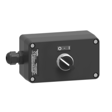 Harmony XAWF ATEX D tokozott kétállású választókapcsoló, műanyag, 1NO, fekete XAWG130EX