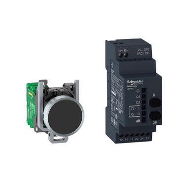 Pack XB4R Pushbutton with 10 caps