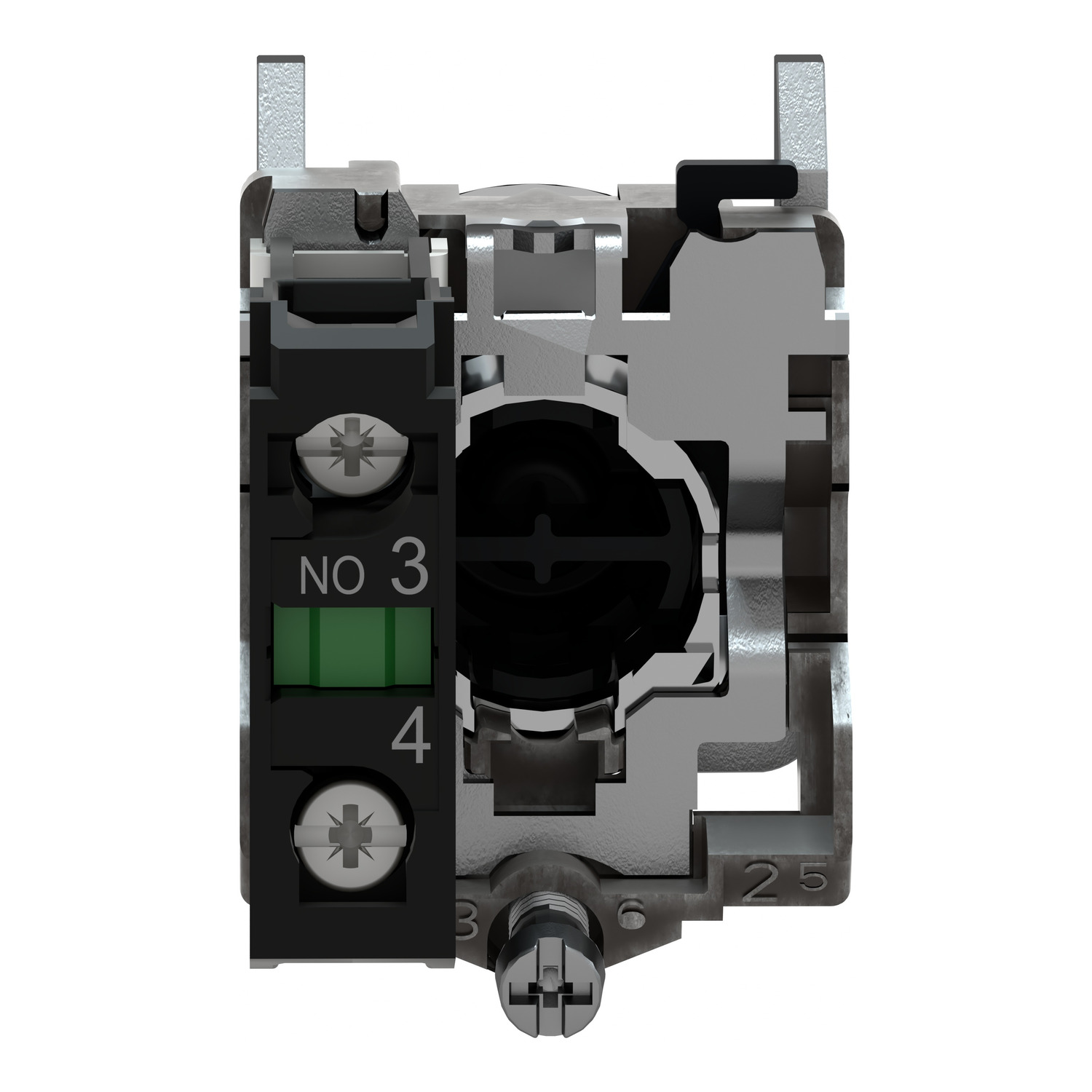 XB4BA31 - Harmony XB4 - bouton poussoir à impulsion - Ø22 - vert - 1F - vis  étrier - Schneider - ALM Automation