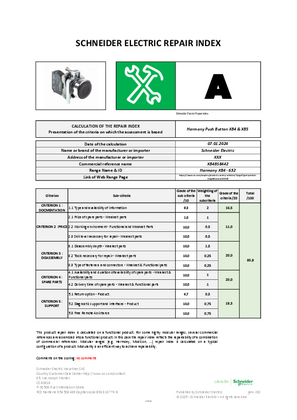 XB4BS8442 - Repair index