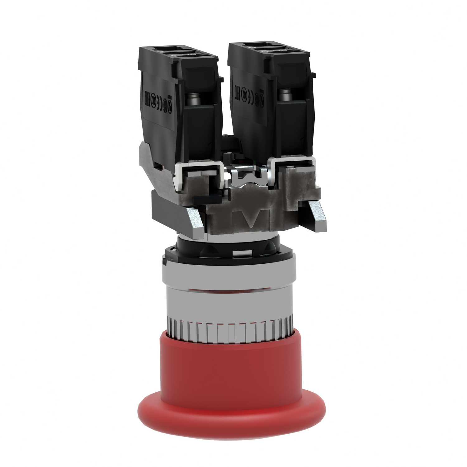 red Emergency stop Ø 22 - mushroom head Ø 40 - push-pull - ATEX
