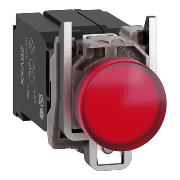Harmony komplett fém LED jelzőlámpa, Ø22, 400VAC, piros XB4BV5B4