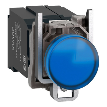 Harmony komplett fém LED jelzőlámpa, Ø22, 400VAC, kék XB4BV5B6