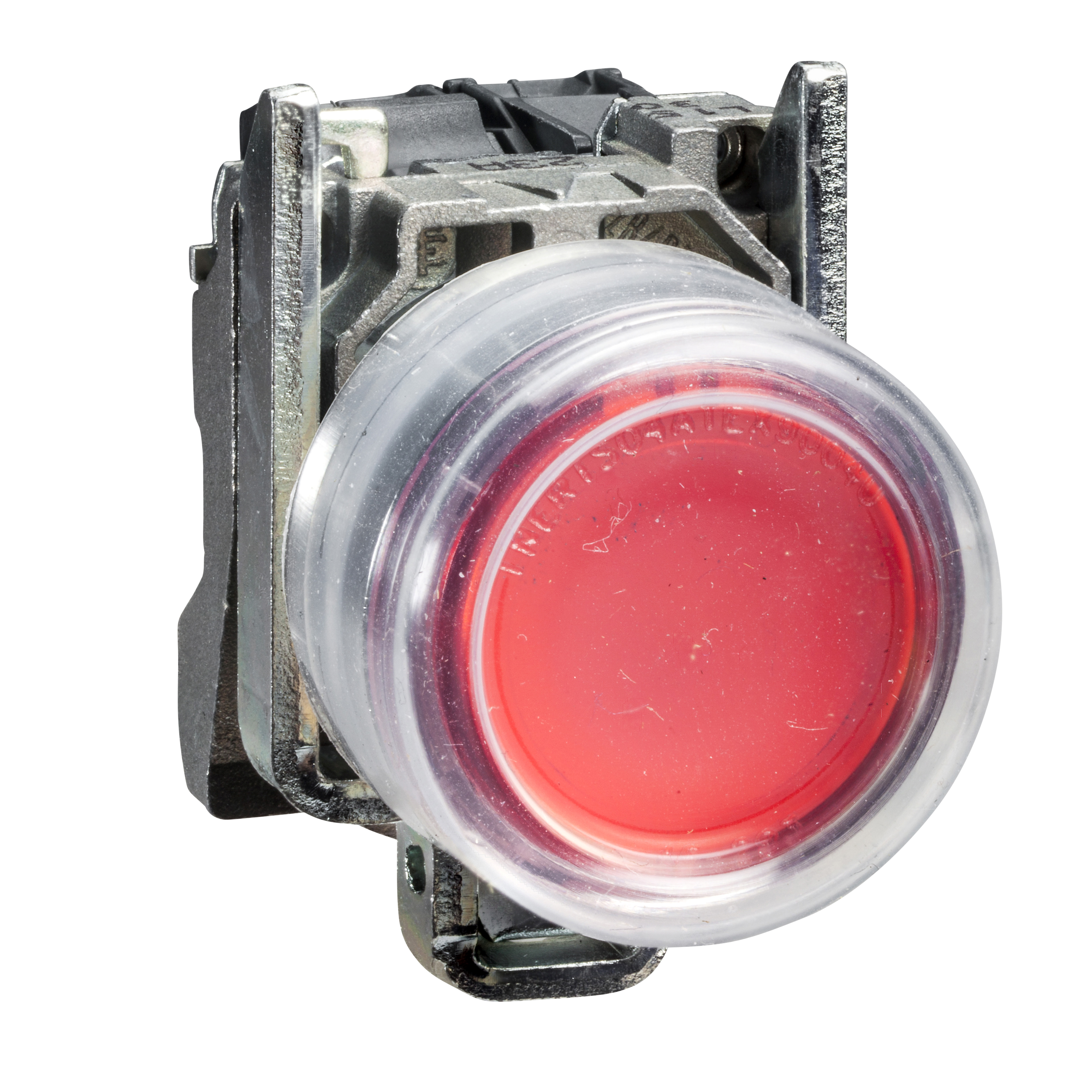 SCHNEIDER ELECTRIC Pulsador con capuchón de silicona IP67 metálico 1NC Rojo
