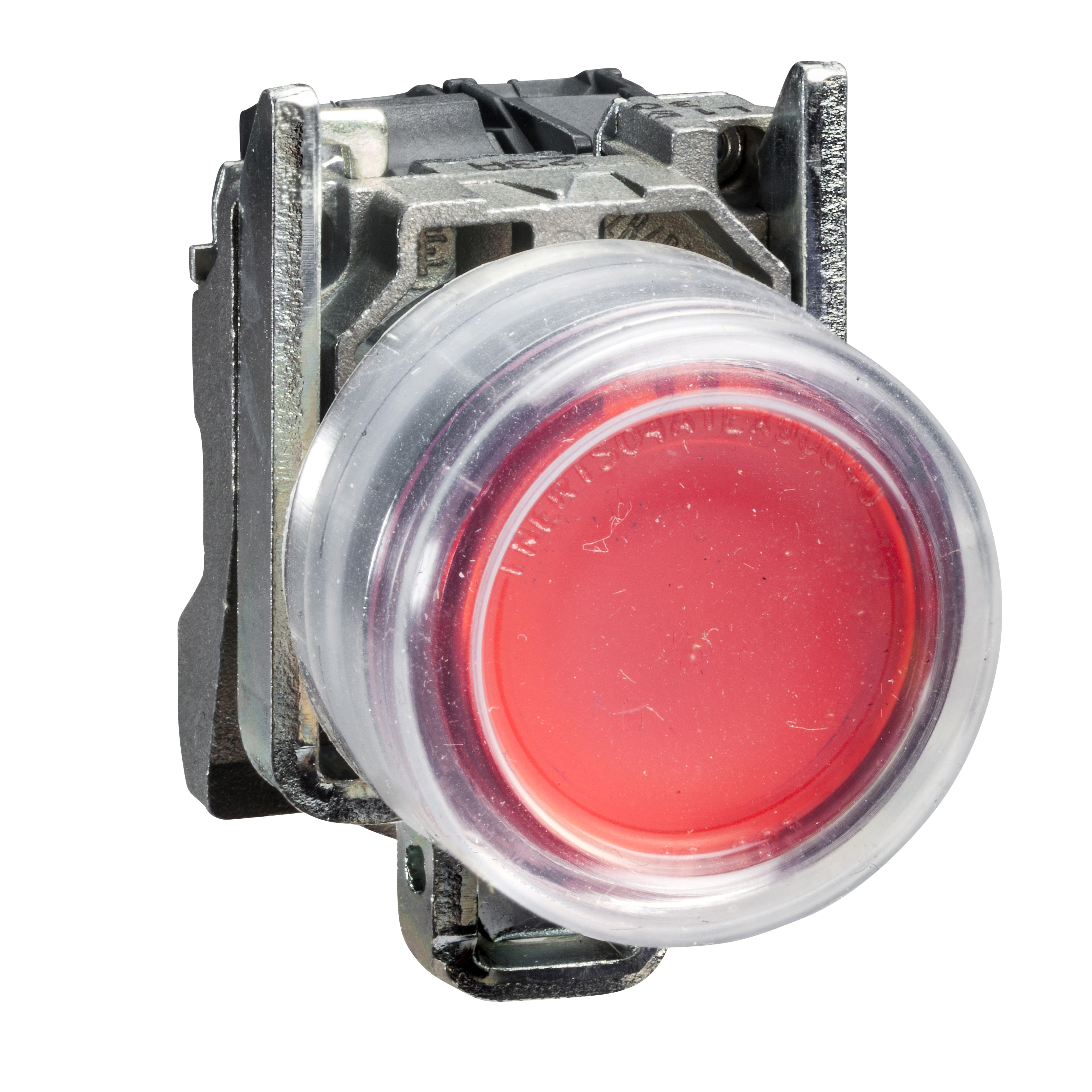 Pulsador c/capuchón de silicona IP67 metálico 1NC Rojo SCHNEIDER
