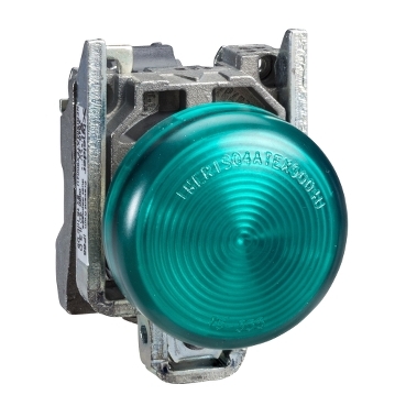 kerek jelzőlámpa Ø 22 - IP65 - zöld - LED - 24..120 V - ATEX XB4BVBG3EX