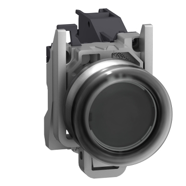 Harmony ATEX DG komplett nyomógomb, Ø22mm, védősapkás, 1NO, fekete - XB4BP21GEX