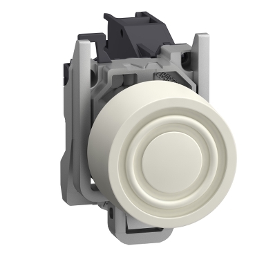 Harmony ATEX DG komplett nyomógomb, Ø22mm, beépített védősapkás, 1NO, fehér - XB4BPS11GEX