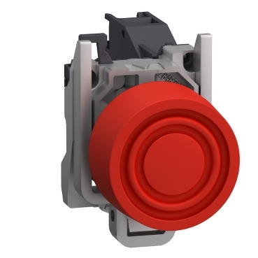 Harmony ATEX DG komplett nyomógomb, Ø22mm, beépített védősapkás, 1NC, piros - XB4BPS42GEX